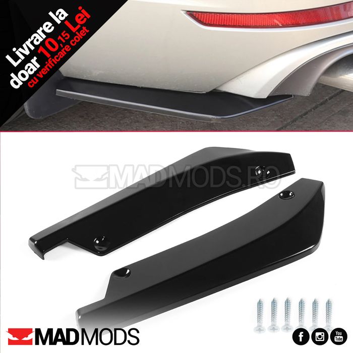 Set prelungiri laterale lip-uri negre bara spate fata BMW Audi etc