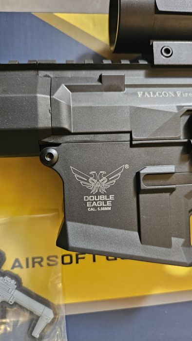 Airsoft Double eagle badger M904G red dot, заглушител, грип и батерия