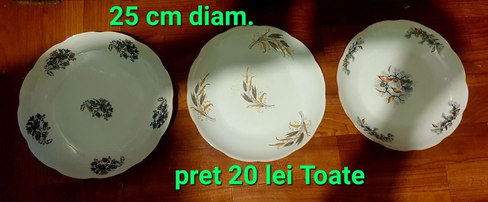 Farfurii portelan cu semnatura