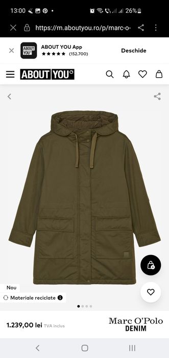 Parka  marime S produs nou