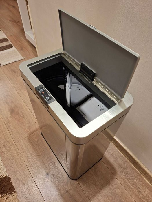 Coș de gunoi automat de bucătărie DAYTONA, 60 l, din oțel inoxidabil
