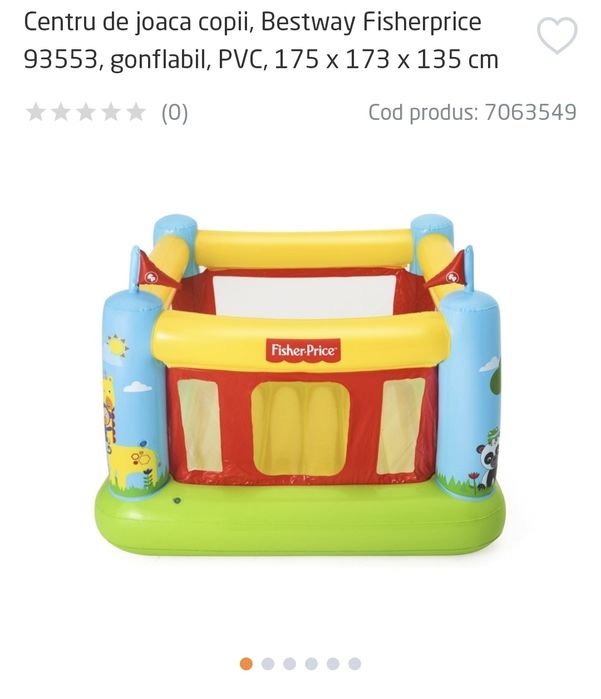 Castel Gonflabil Trambulina Bestway Fisher Price Petrecere Copii