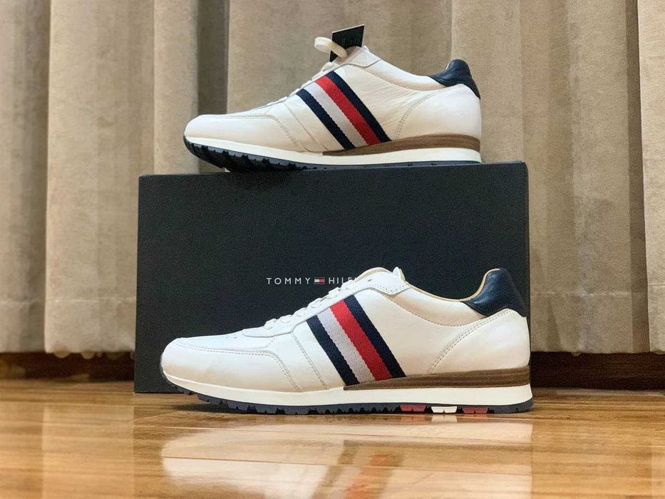 Tommy Hilfiger мужские кожаные кроссовки Размер 44