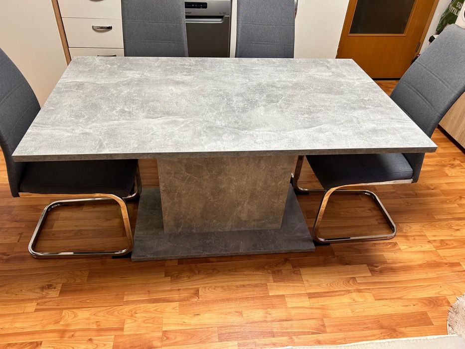 Vand masa  living  /sufragerie , gri