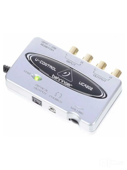 Аудиокарта Behringer UCA202.Для звукозаписи и воспроизведения звука