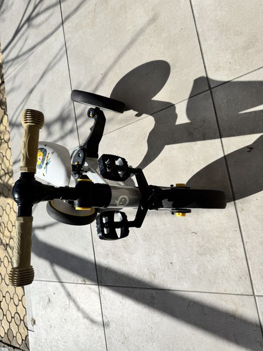 Детско колело 3в1 Мони Лорис сив/жълт