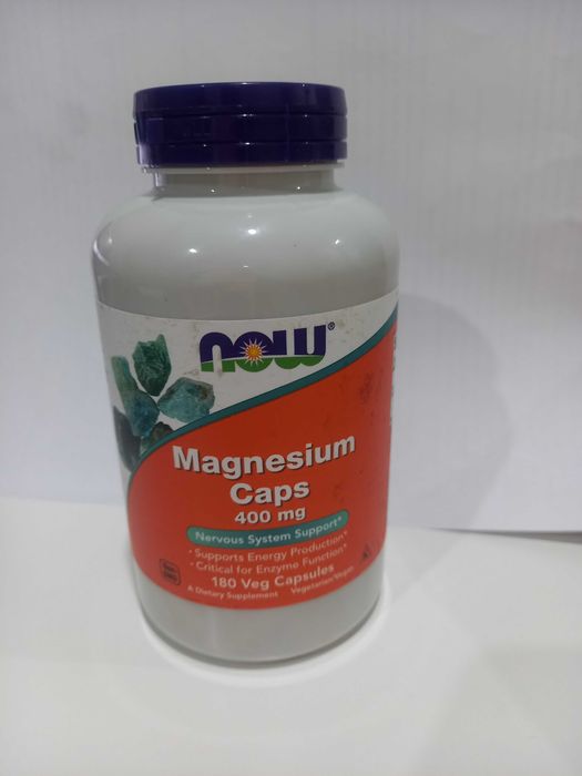 Магний в капсулах, 400мг, 180 капсул. Новая банка
