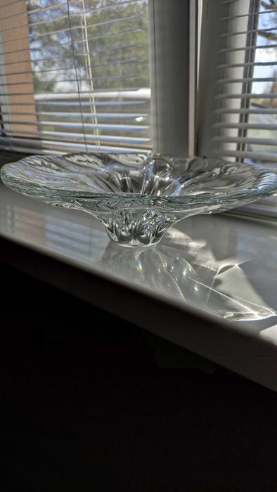 Голяма тежка кристална купа/фруктиера