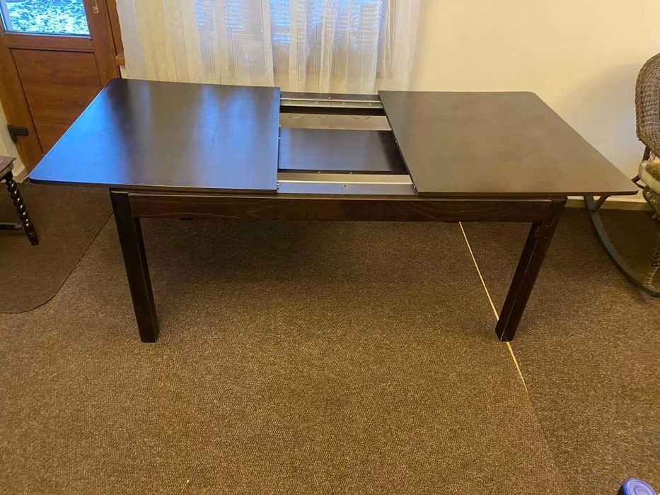 Разтегателна трапезна маса 100 х 160 см. / 100 х 200 см.