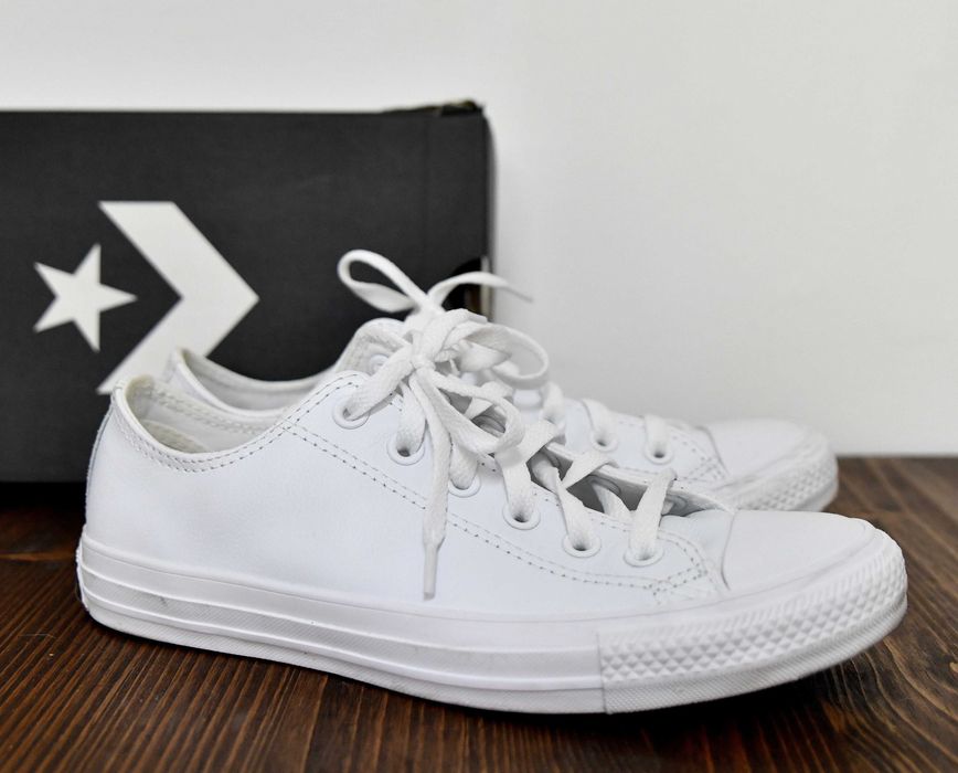 Бели кецове Converse - кожа 39 номер