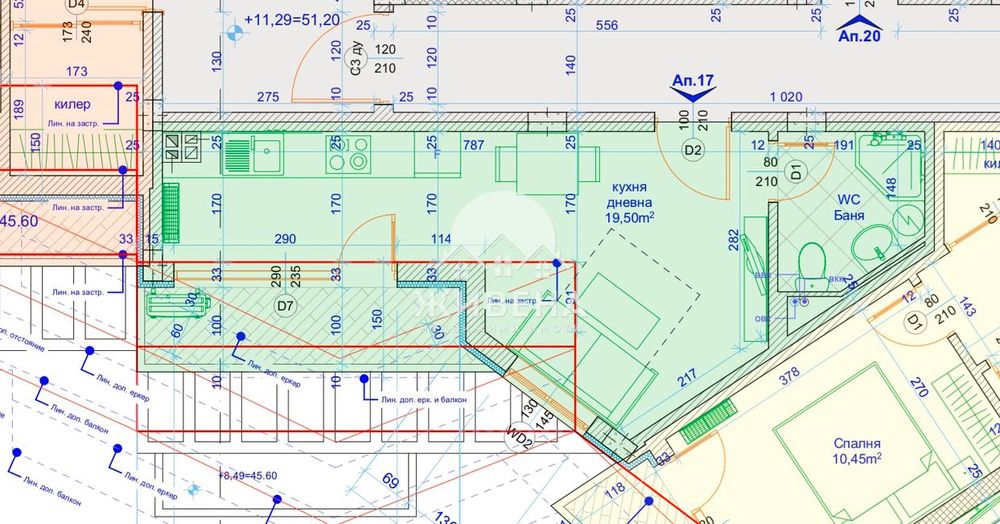 Продава 1-стаен апартамент, кв. Лятно кино Тракия, БДС, 42 кв.м