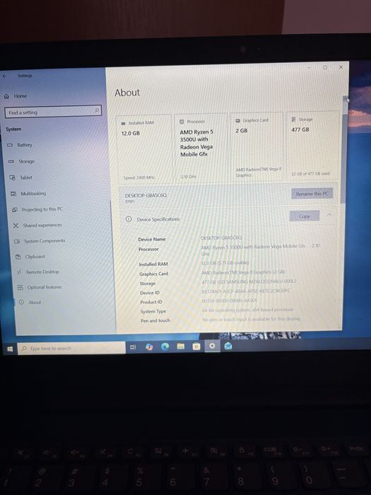 Vand Laptop Lenovo IdeaPad