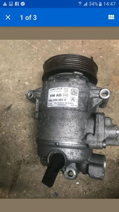 Compresor ac 2010 , skoda , seat , vw , 1.6 tdi delphi 5n0820803A