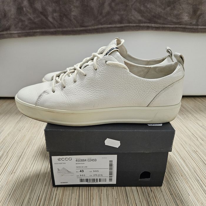 Pantofi sport piele Ecco 43 alb