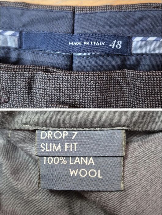 Pantaloni Caliban, Lână Angelico Super 100's, Made Italy, Bărbați 48