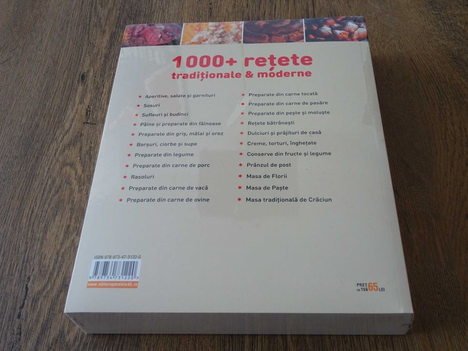 MAREA CARTE de BUCATE ROMANESTI 1000+ Retete Traditionale Moderne NOU