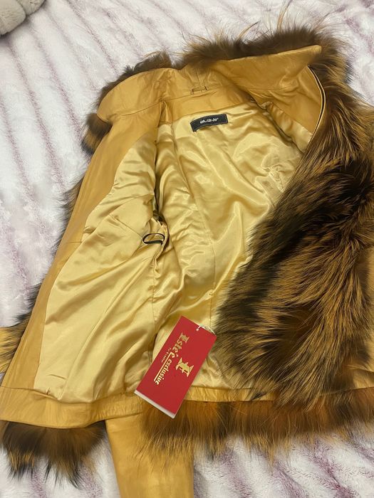 Кожено яке с лисица