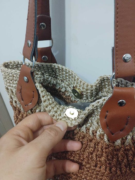 Уникална дамска чанта , ръчна изработка.
