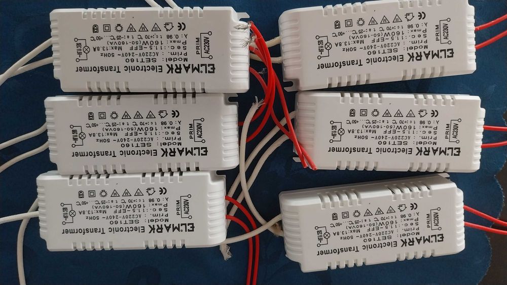 Продавам комплект трафове с лунички и осветителни тела за вгаждане