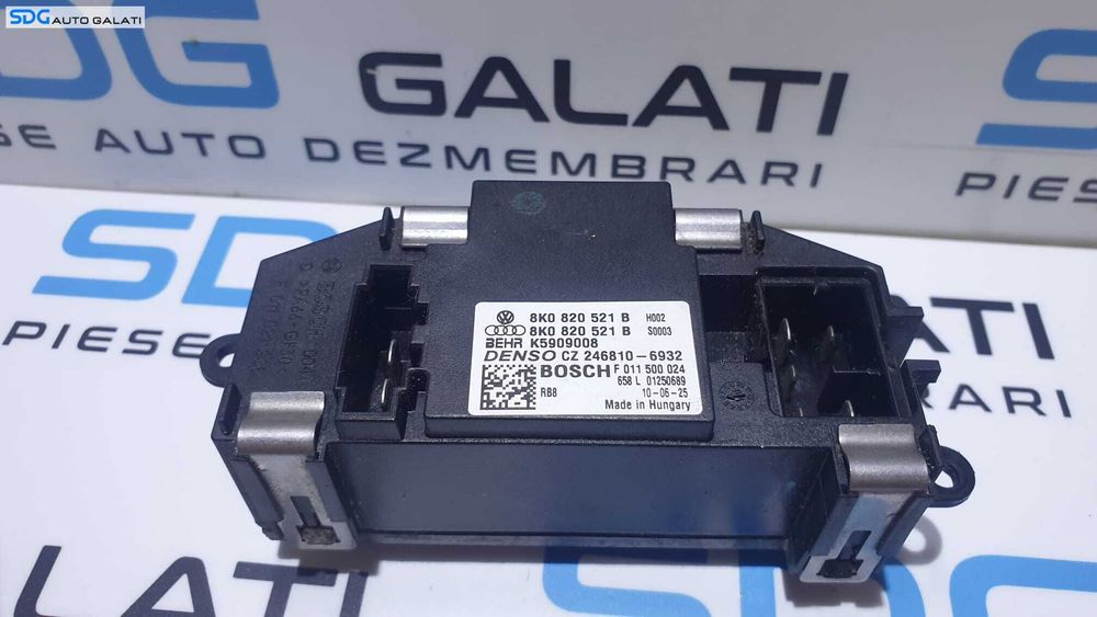 Releu Rezistenta Motoras Ventilator Aeroterma Habitaclu Audi Q5 2009 - 2018 Cod 8K0820521B 011500024 [L3459]