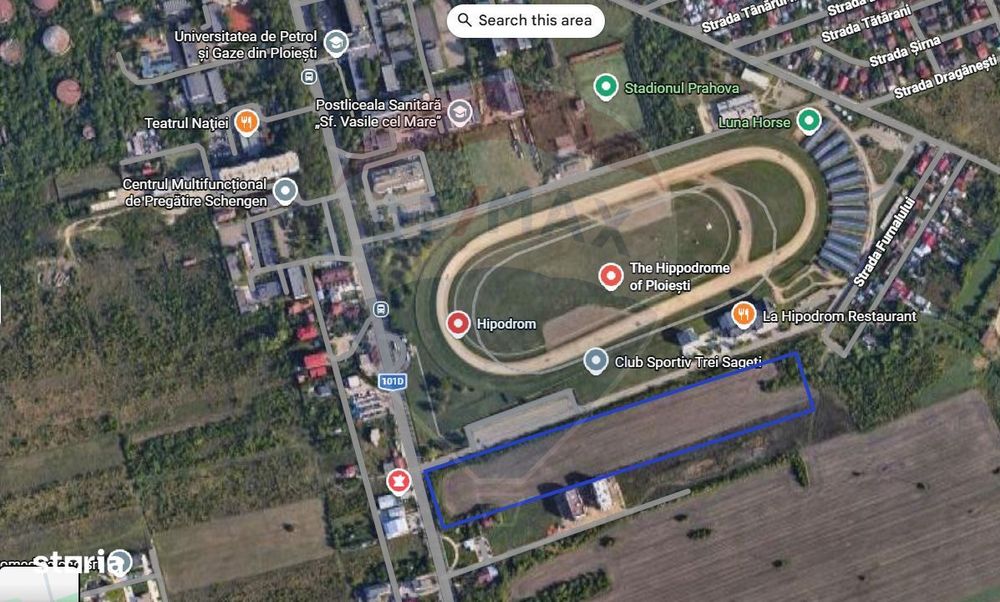 Teren P+11 Hipodrom Ploiești—20.000 mp, Front Direct la Bulevard