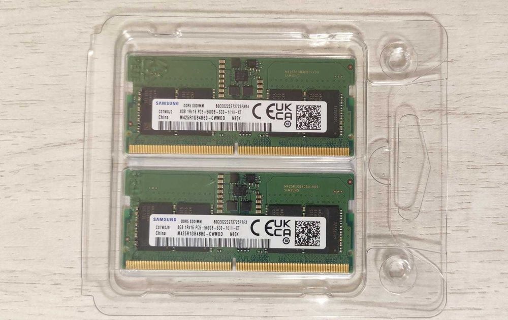 RAM лаптоп Samsung 2x8GB DDR5 5600 MHz