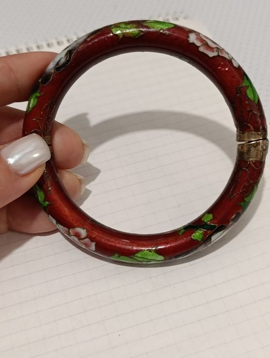 Винтажный браслет. Клуазоне.