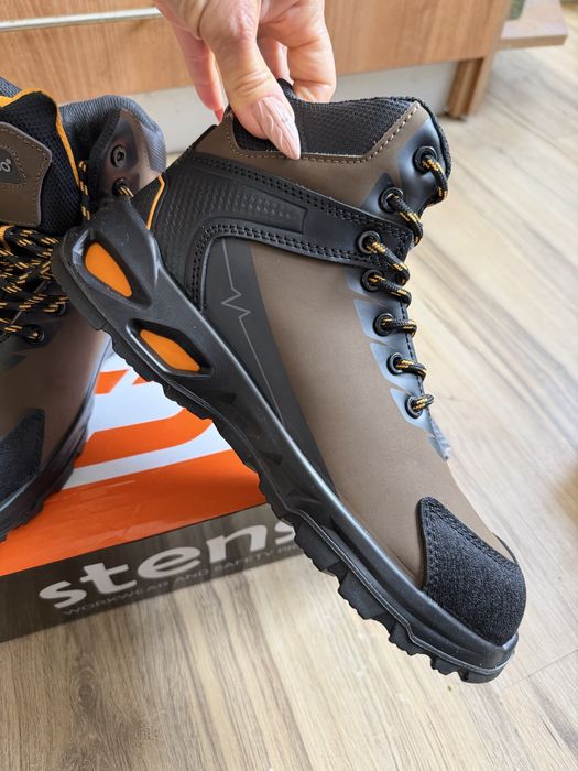 Мъжки боти от ест. кожа RULER S3S SR BROWN/BLACK !42 н