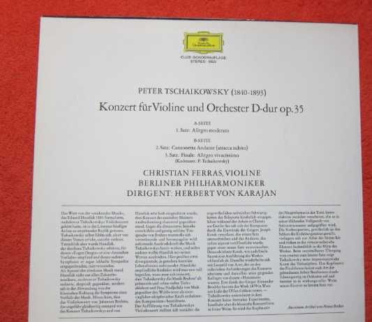 vinil Karajan,Charles Munch -Ceaikovski -Capriccio Italien,Symphony 4