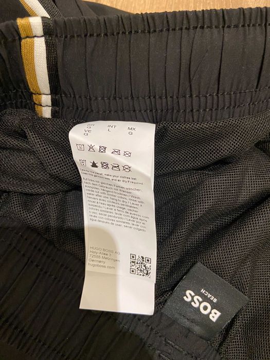 HUGO BOSS, Оригинални Плувни шорти, черни, размер: S, M, L, XL и XXL