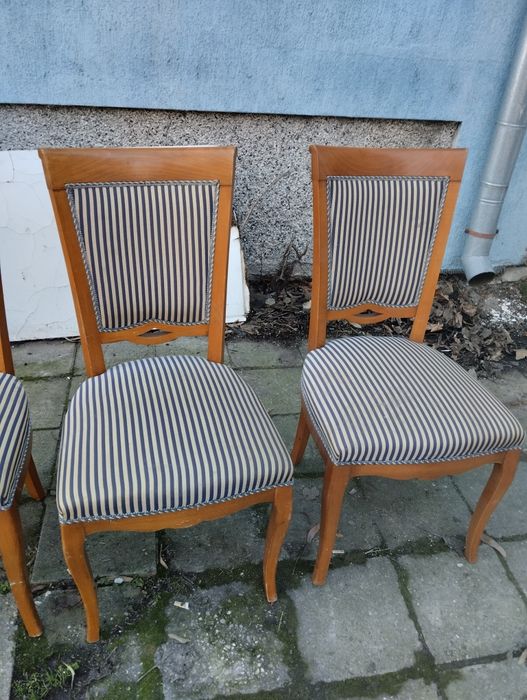 4бр италиански стола от масивно дърво