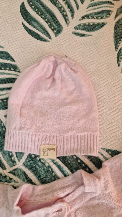 Мерино гащеризон и шапка 0-3 месеца