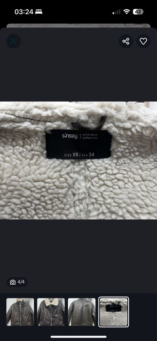 Женская дубленка, 38-40 рр