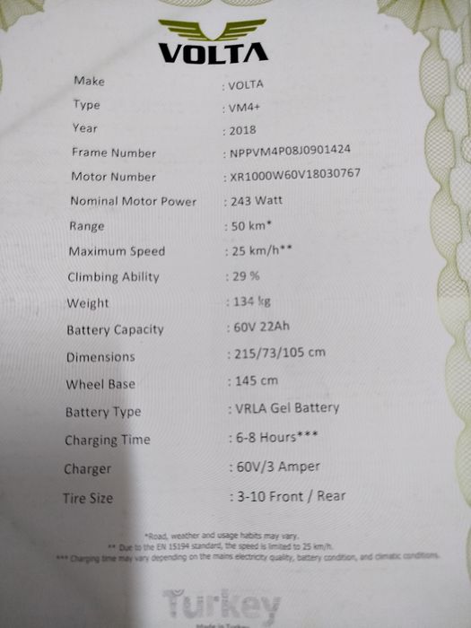 Tricicleta electrica adulti 2 locuri