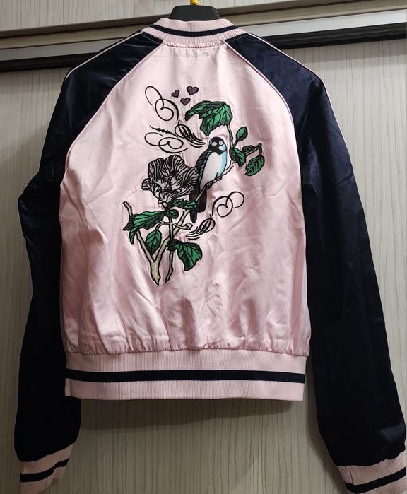 Сатенено Късо Яке с Бродерия