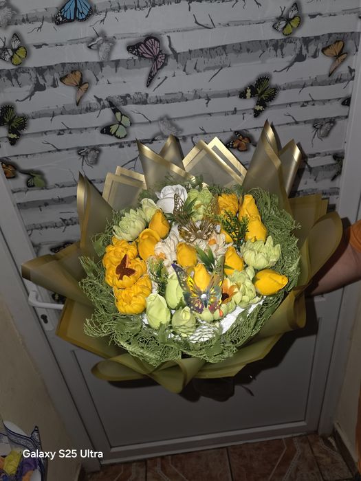 Buchet trandafiri sapun mix