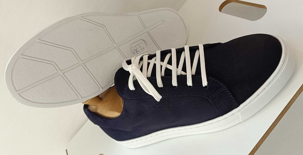 Pantofi sport casual 39.5 40 lucrati manual L. Artigianale NOI piele