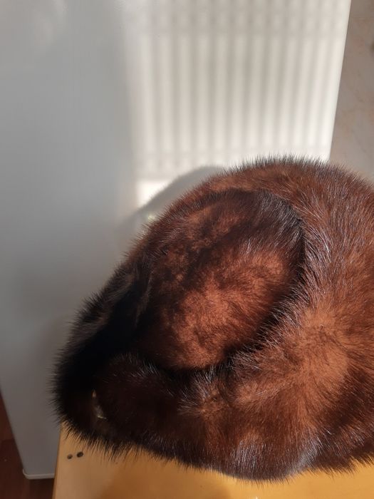 Шапка норковая высокая