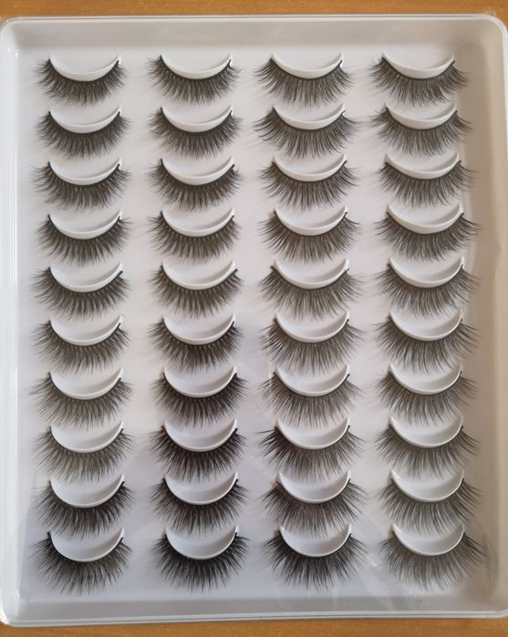 Изкуствени мигли, сет 20 чифта