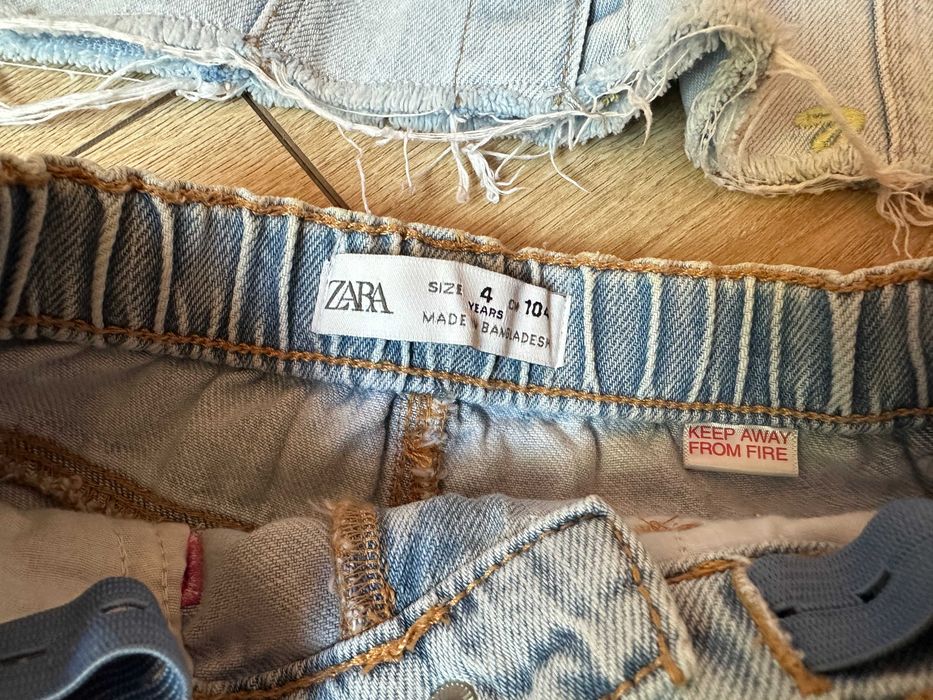 Комплект дънково яке, къси панталони ZARA, размер 104 + ПОДАРЪК