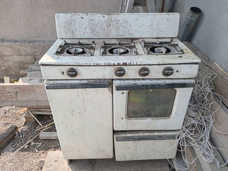 Газ плита в рабочем состоянии