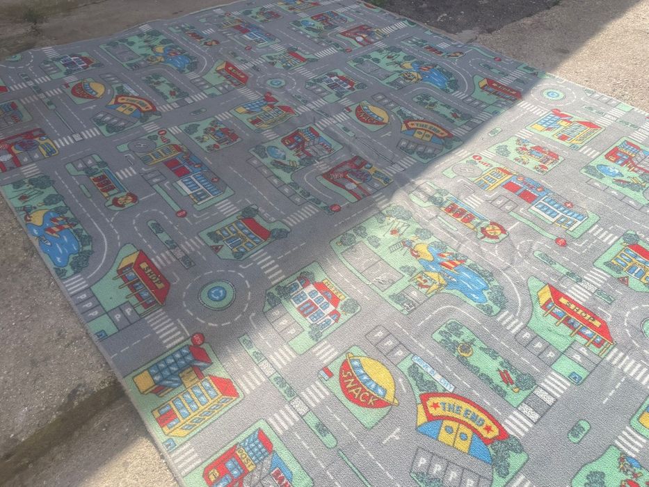 Covor copii pista masinute