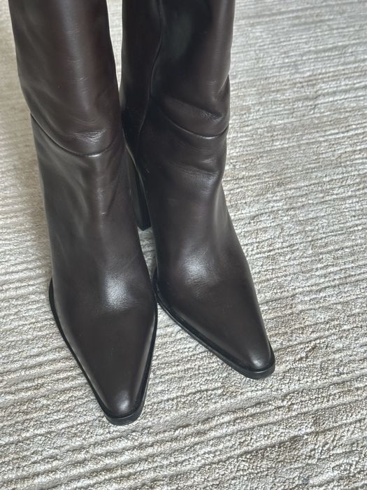 Кожаные сапожки