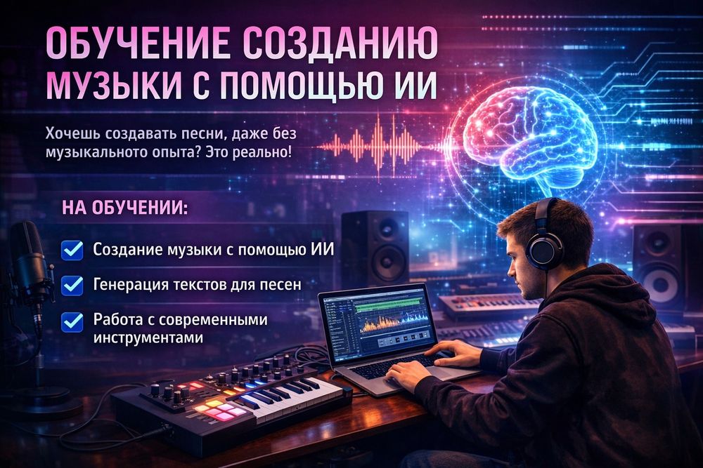 Обучение созданию музыки и песен с помощью ИИ