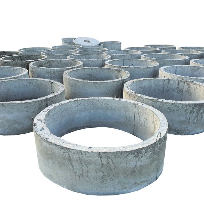 Inele din beton turnate cu armatura 80, 90, 100, 120, 150, 200, 300cm
