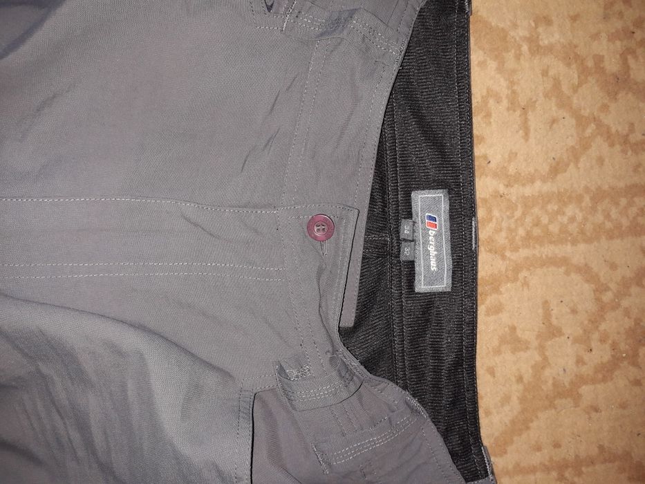 pantaloni drumetie gri verzui