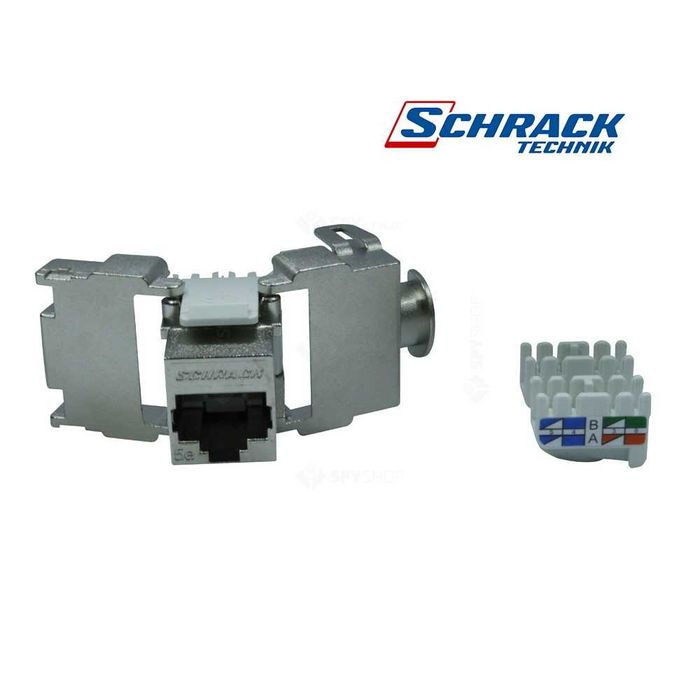 Modul priza de date adaptor internet RJ45 ecranat Schrack modular Nou