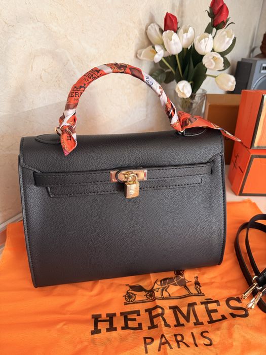 Дамск чанта Hermes birkin черна