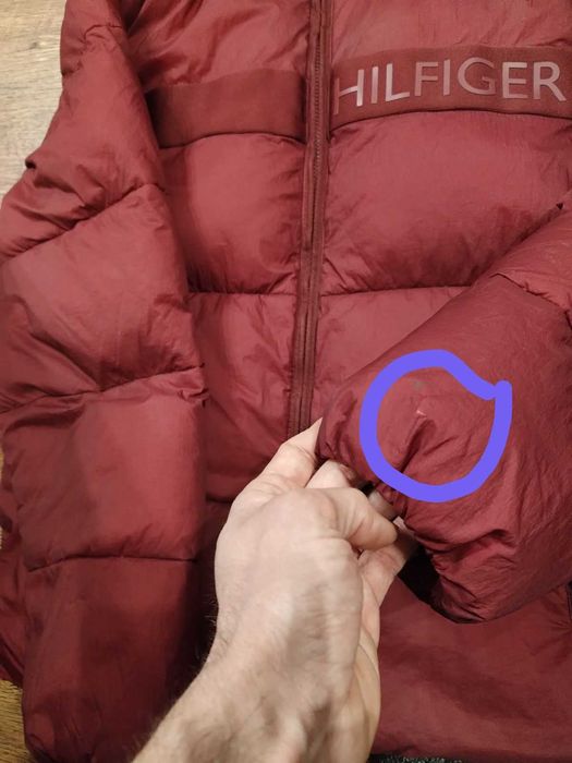 tommy hilfiger regular fit bordo - дебело мъжко яке М