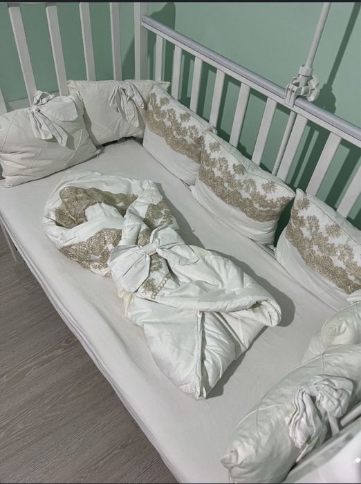 Детский манеж белый